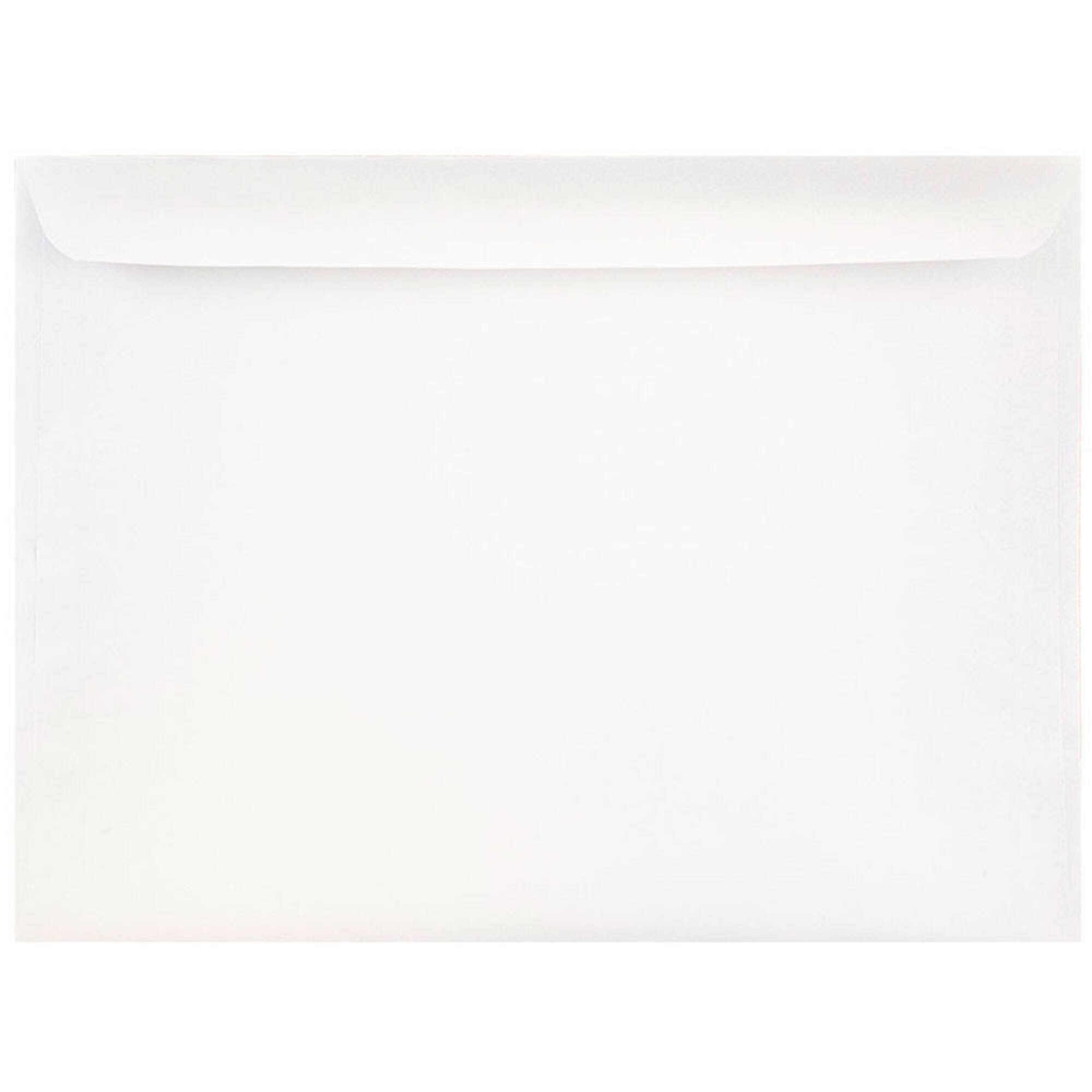 JAM Paper 9" x 12" White Booklet Commercial Envelopes
